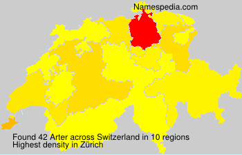 Surname Arter in Switzerland Surname Arter in Switzerland