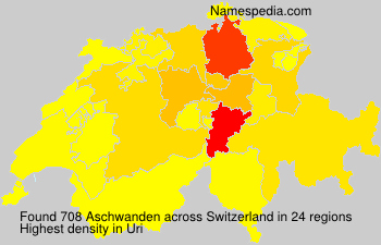 Surname Aschwanden in Switzerland Surname Aschwanden in Switzerland