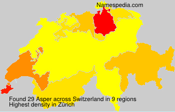 Surname Asper in Switzerland Surname Asper in Switzerland