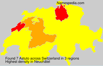 Surname Astuto in Switzerland Surname Astuto in Switzerland