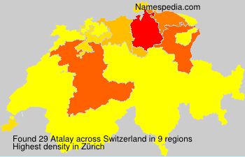 Surname Atalay in Switzerland Surname Atalay in Switzerland