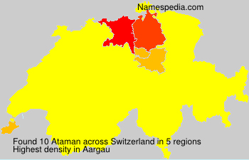 Surname Ataman in Switzerland Surname Ataman in Switzerland