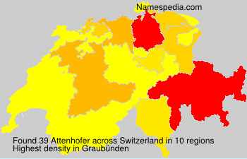 Surname Attenhofer in Switzerland Surname Attenhofer in Switzerland