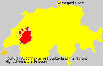 Surname Aubonney in Switzerland