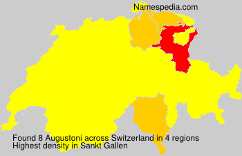 Surname Augustoni in Switzerland Surname Augustoni in Switzerland