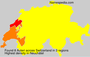 Surname Auteri in Switzerland Surname Auteri in Switzerland