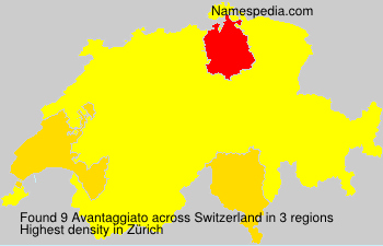 Surname Avantaggiato in Switzerland