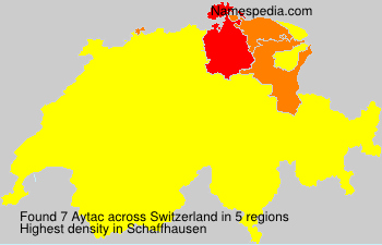 Surname Aytac in Switzerland