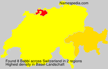 Surname Babbi in Switzerland