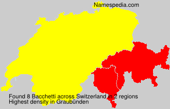Surname Bacchetti in Switzerland Surname Bacchetti in Switzerland