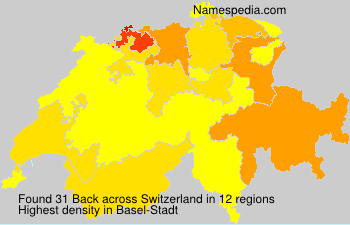 Surname Back in Switzerland Surname Back in Switzerland