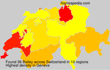 Surname Bailey in Switzerland Surname Bailey in Switzerland