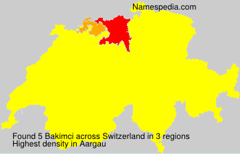 Surname Bakimci in Switzerland Surname Bakimci in Switzerland