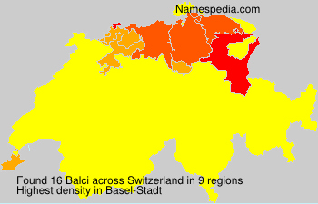 Surname Balci in Switzerland Surname Balci in Switzerland