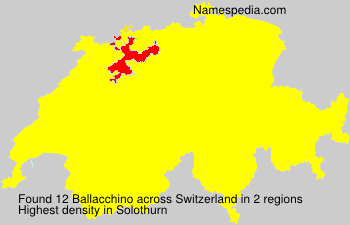 Surname Ballacchino in Switzerland