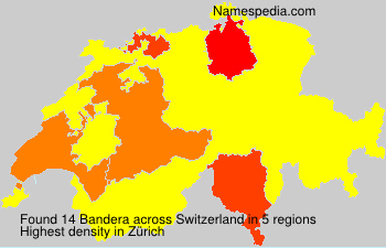 Surname Bandera in Switzerland Surname Bandera in Switzerland