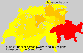Surname Banzer in Switzerland Surname Banzer in Switzerland