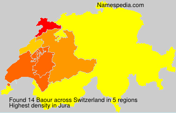 Surname Baour in Switzerland Surname Baour in Switzerland
