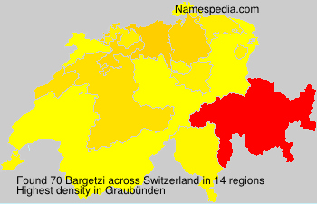 Surname Bargetzi in Switzerland Surname Bargetzi in Switzerland