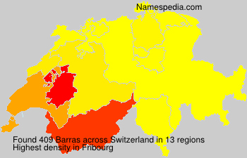 Surname Barras in Switzerland Surname Barras in Switzerland