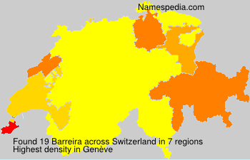 Surname Barreira in Switzerland Surname Barreira in Switzerland