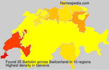 Surname Bartolini in Switzerland Surname Bartolini in Switzerland