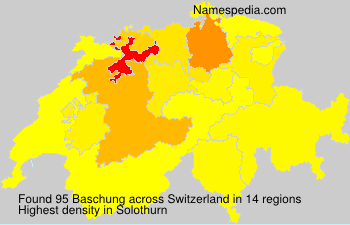 Surname Baschung in Switzerland Surname Baschung in Switzerland