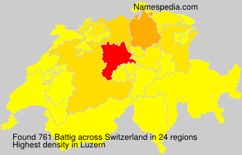 Surname Battig in Switzerland Surname Battig in Switzerland
