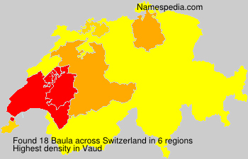 Surname Baula in Switzerland Surname Baula in Switzerland