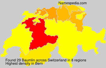 Surname Baumlin in Switzerland