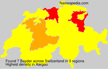 Surname Baydar in Switzerland Surname Baydar in Switzerland