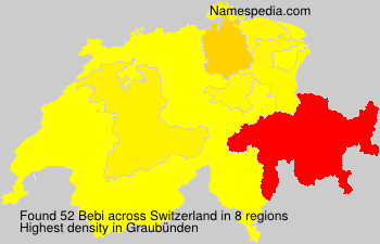 Surname Bebi in Switzerland