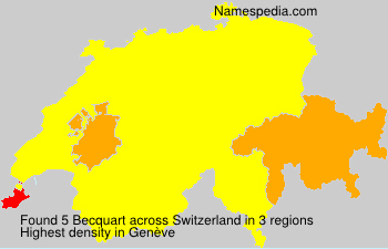 Surname Becquart in Switzerland Surname Becquart in Switzerland