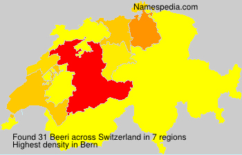 Surname Beeri in Switzerland Surname Beeri in Switzerland