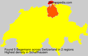 Surname Begemann in Switzerland Surname Begemann in Switzerland