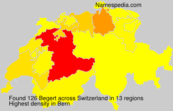 Surname Begert in Switzerland Surname Begert in Switzerland