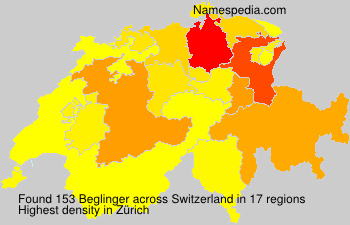 Surname Beglinger in Switzerland Surname Beglinger in Switzerland