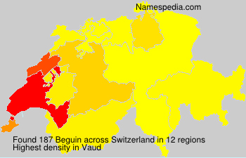 Surname Beguin in Switzerland