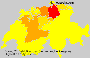 Surname Behluli in Switzerland Surname Behluli in Switzerland