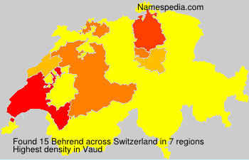 Surname Behrend in Switzerland Surname Behrend in Switzerland