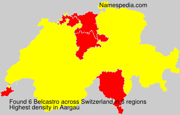 Surname Belcastro in Switzerland Surname Belcastro in Switzerland
