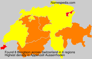 Surname Bengtson in Switzerland Surname Bengtson in Switzerland