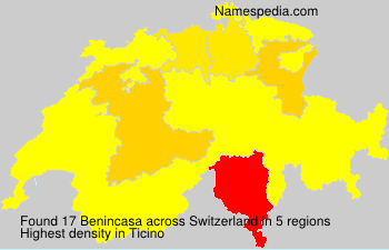 Surname Benincasa in Switzerland Surname Benincasa in Switzerland