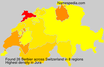 Surname Berbier in Switzerland Surname Berbier in Switzerland