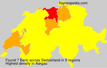 Surname Beric in Switzerland Surname Beric in Switzerland