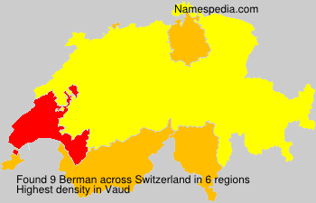 Surname Berman in Switzerland Surname Berman in Switzerland