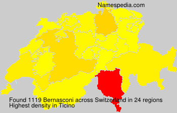 Surname Bernasconi in Switzerland Surname Bernasconi in Switzerland