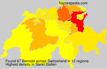 Surname Bernold in Switzerland Surname Bernold in Switzerland