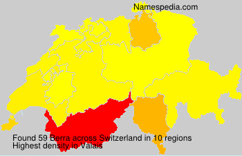 Surname Berra in Switzerland Surname Berra in Switzerland
