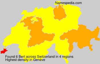 Surname Bert in Switzerland Surname Bert in Switzerland